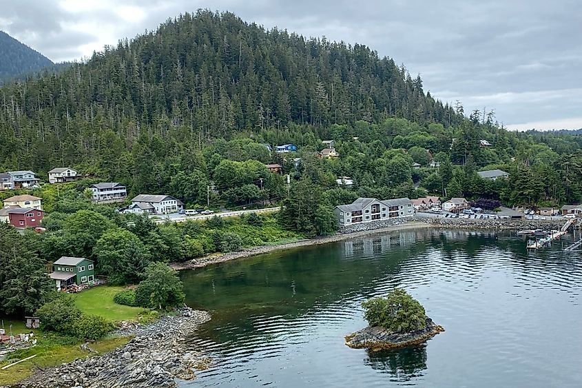 Overlooking Sitka, Alaska.