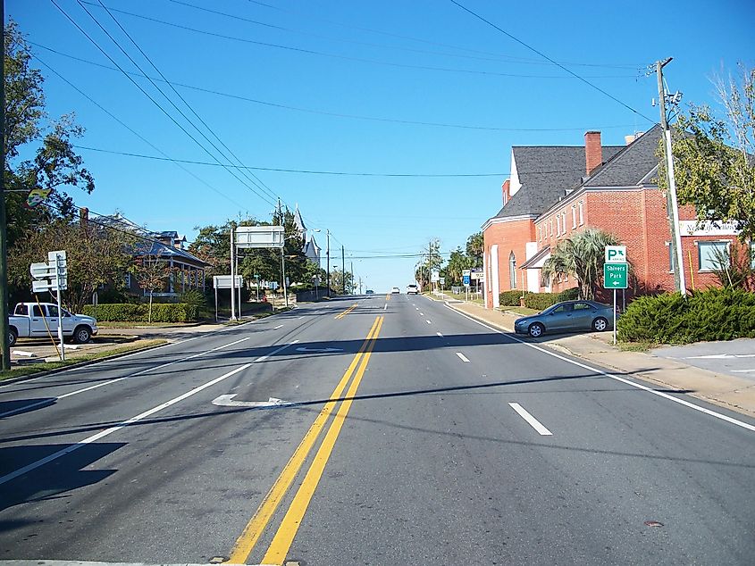 Chipley, Florida: US 90, looking west