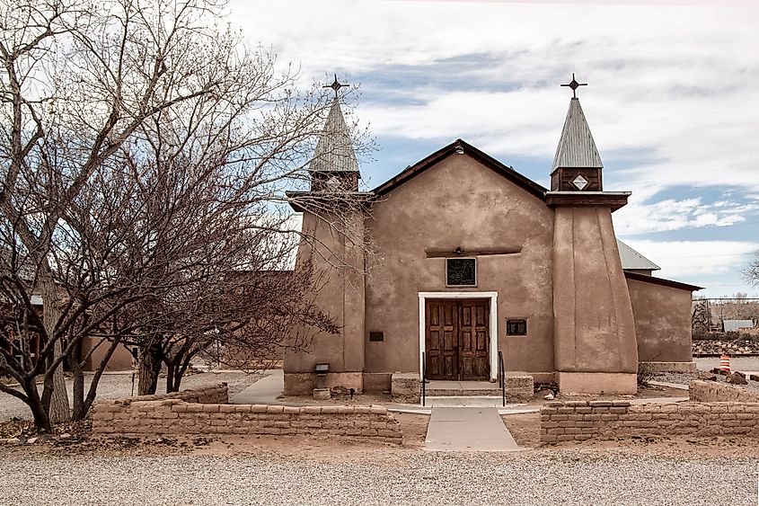 Old San Ysidro Church in Corrales, New Mexico.