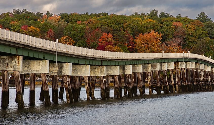 Bridge from Cousins Island into Yarmouth, Maine