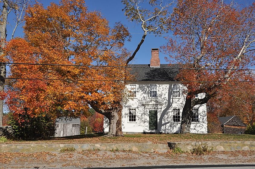 A quaint farm in the serene town of Glocester, Rhode Island.