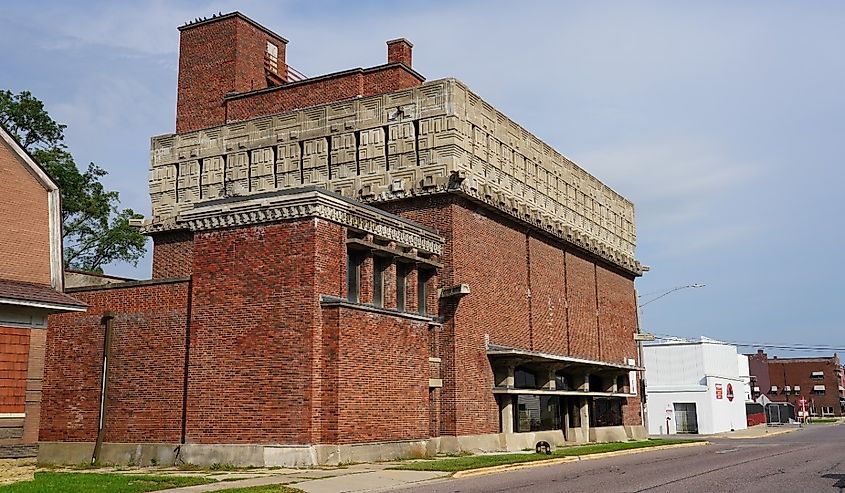 Vintage Frank Lloyd Wright’s A.D. German Warehouse, Richland Center, Wisconsin.