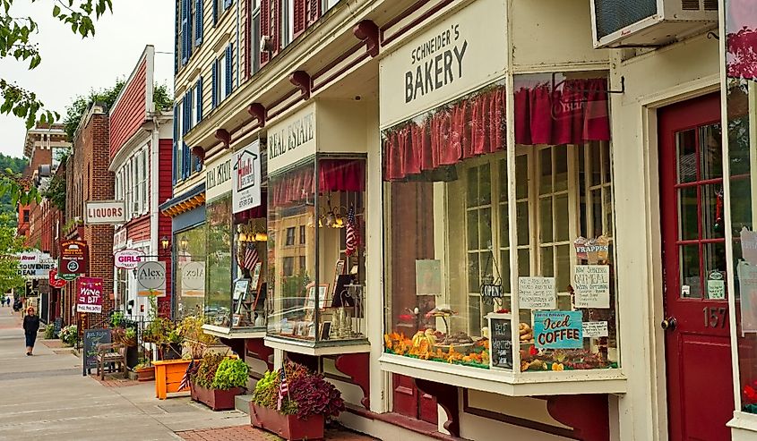 Main Street in Cooperstown, New York.