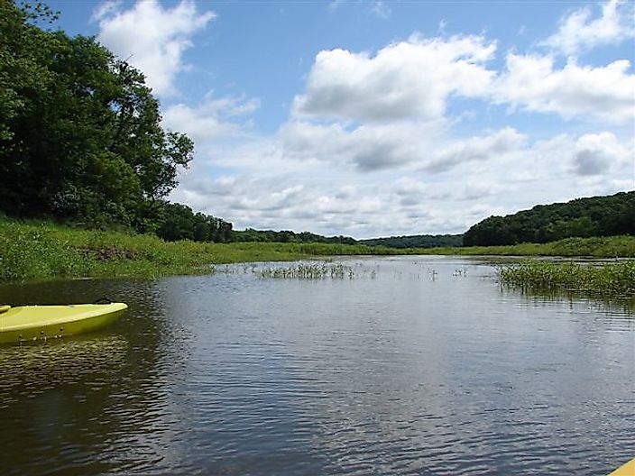 Lake in Lake Wapello State Park.