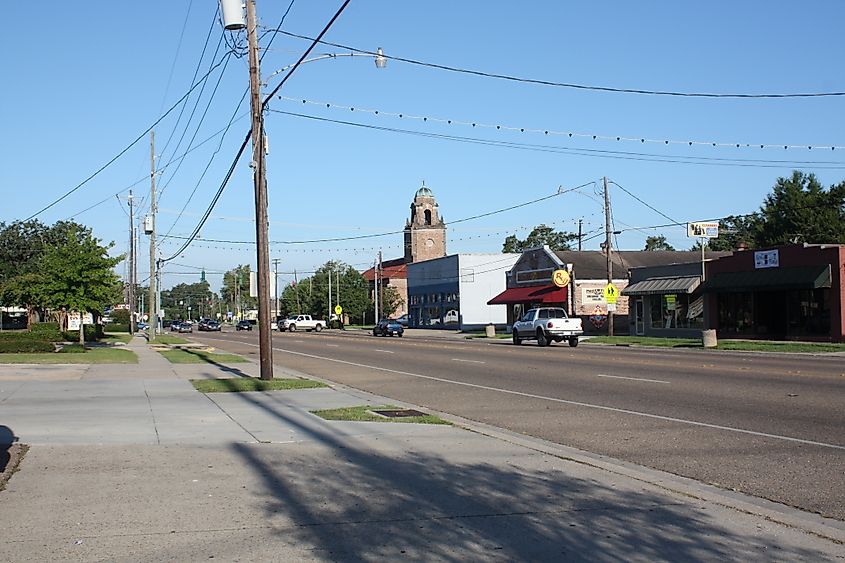 Downtown Ponchatoula, Louisiana.