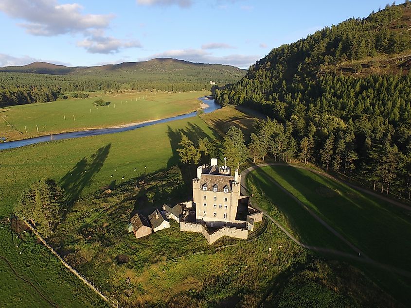 Braemar Castle near Braemar, Scotland.