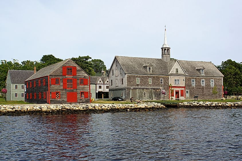 The Cox Warehouse on Dock Street, Shelburne, Nova Scotia.