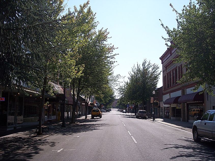 Jackson Street, Roseburg, Oregon.