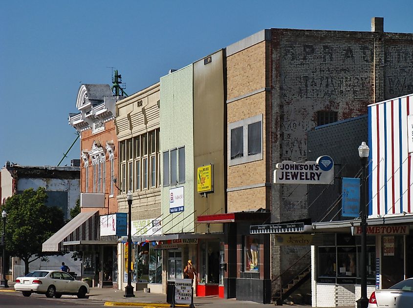 Downtown Lexington, Nebraska.