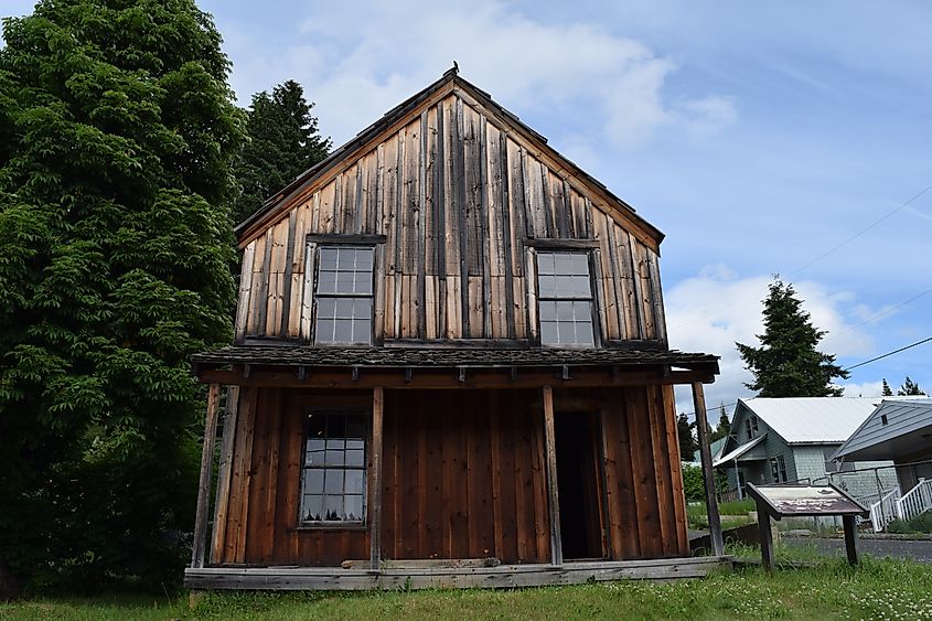 The Pierce Courthouse in Pierce, Idaho.