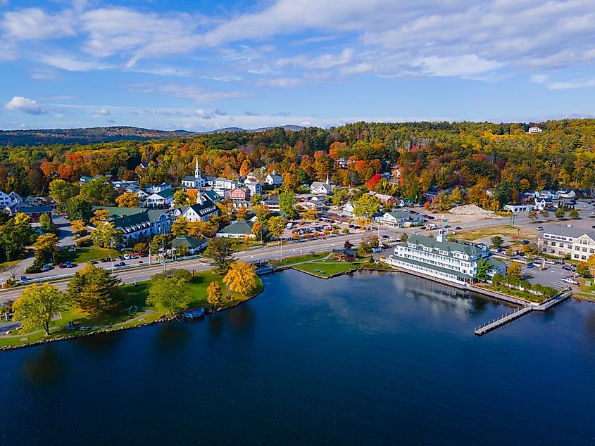 Fall colors in Meredith, New Hampshire.
