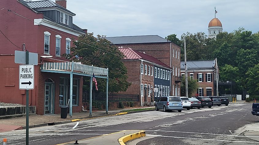 Wharf Street in Hermann, Missouri