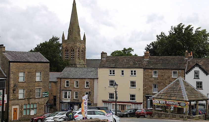 Village centre of Alston, Cumbria, England.