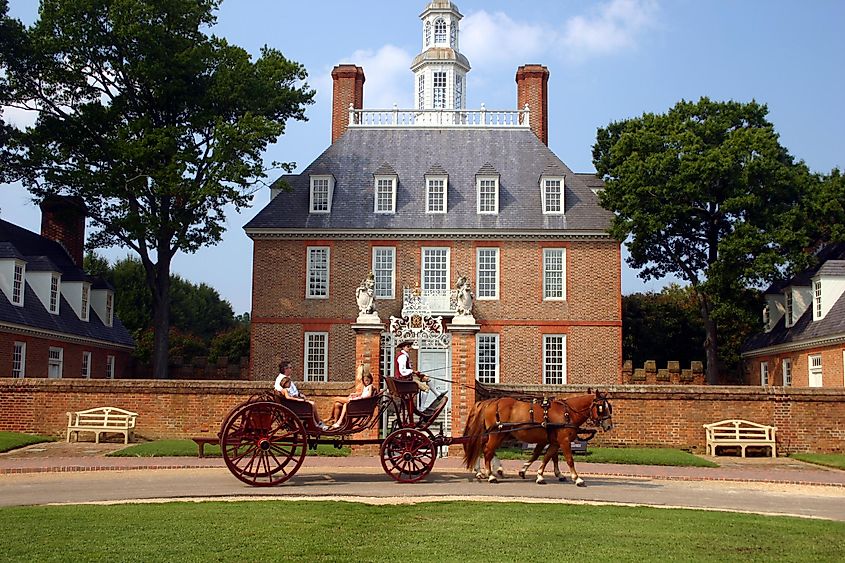 Governor's Mansion, Colonial Williamsburg, Virginia.