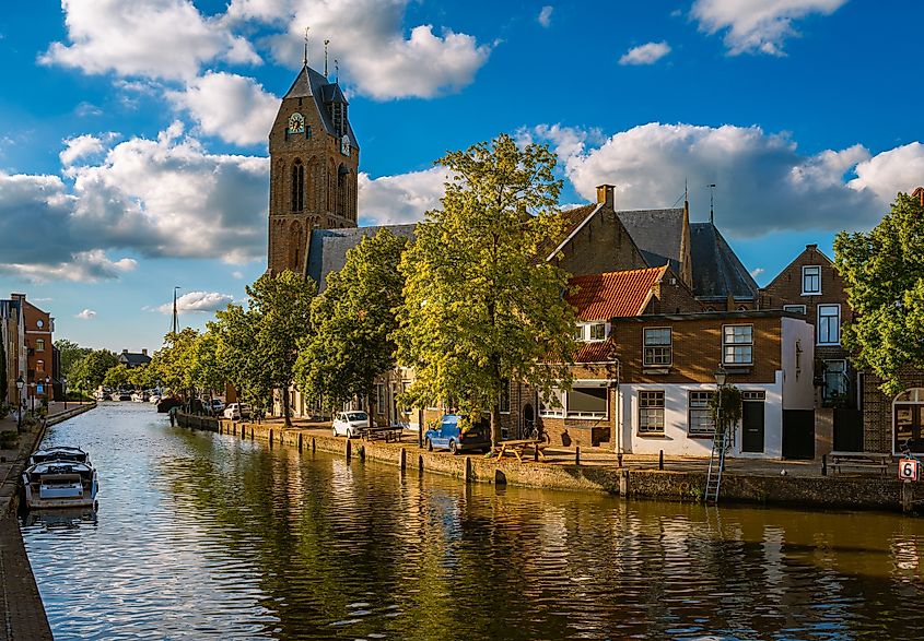 The beautiful town of Oudewater, the Netherlands.