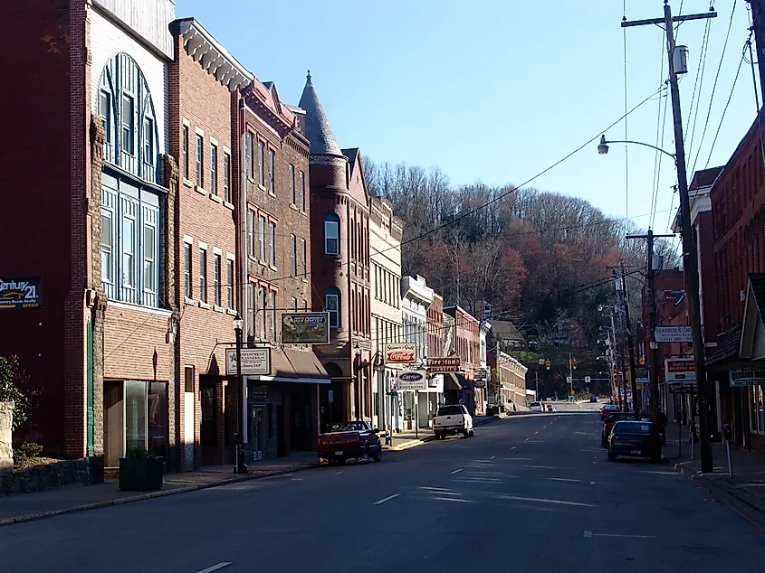 Downtown Weston, West Virginia.