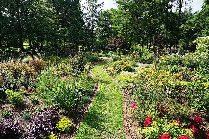 The Rose Garden at the Rose Garden Center in Tyler, Texas (United States).