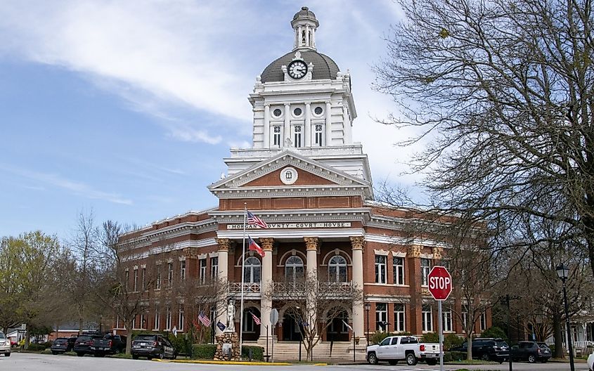 Courthouse in downtown Madison, Georgia.