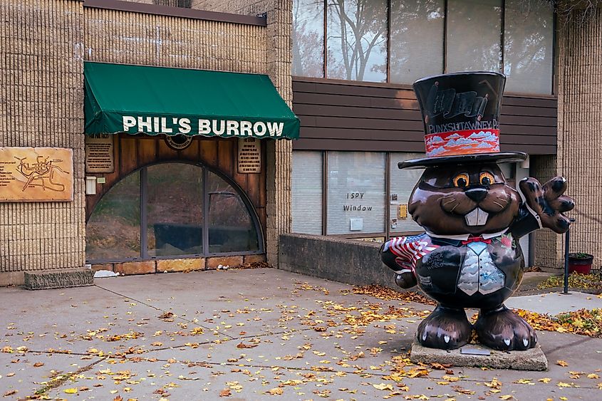 Punxsutawney Phil burrow. Groundhog Day. Editorial credit: KLiK Photography / Shutterstock.com