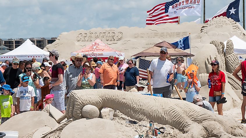 Texas SandFest in  Port Aransas, Texas.