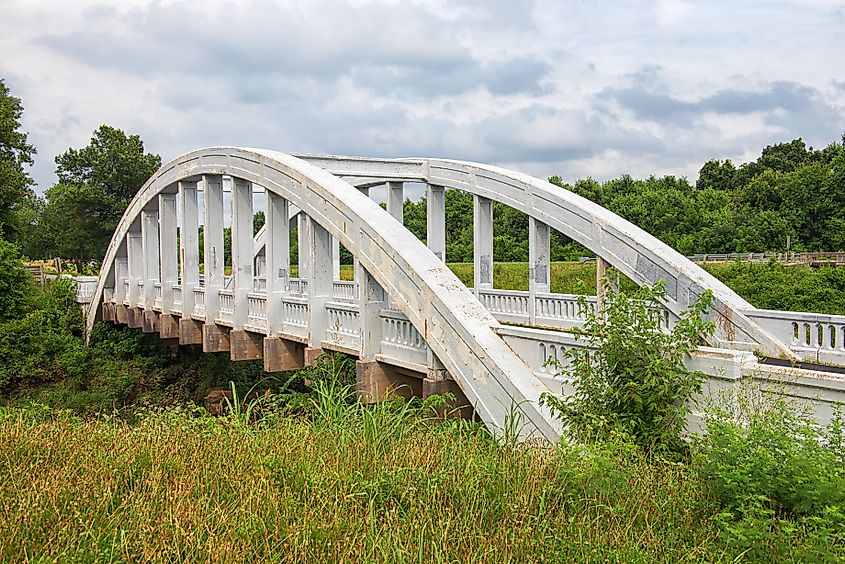 Rainbow Bridge in the town of Baxter Springs, Kansas.