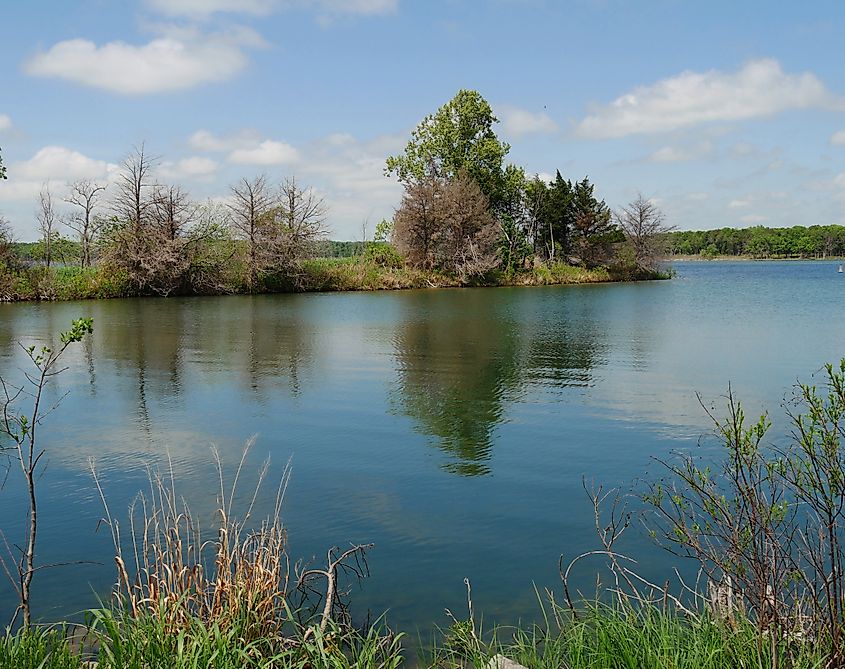 View of Lake Ellsworth near Apache in Oklahoma.