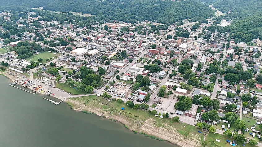 Overlooking Madison, Indiana.