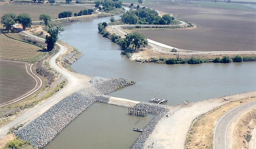 Old River along lower San Joaquin River.