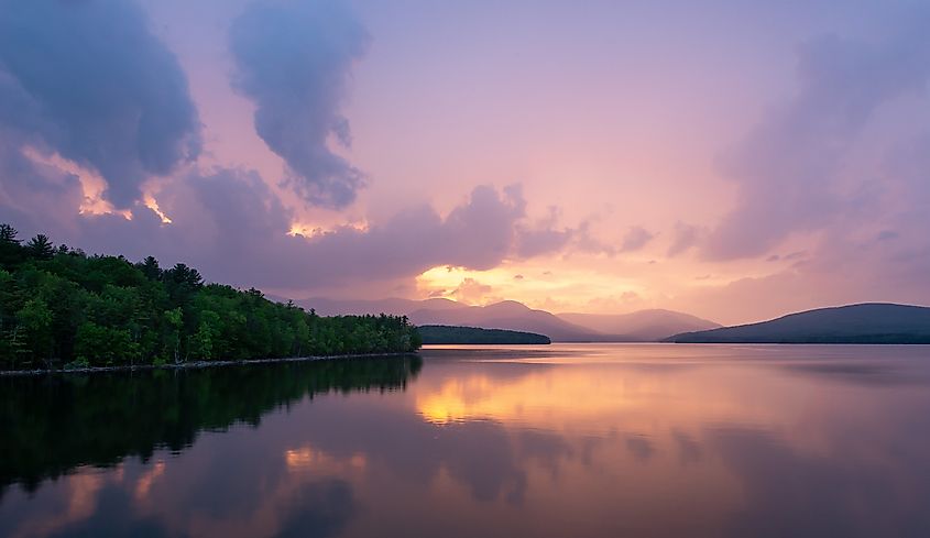  Sunset at the Ashokan Reservoir in Upstate New York. 