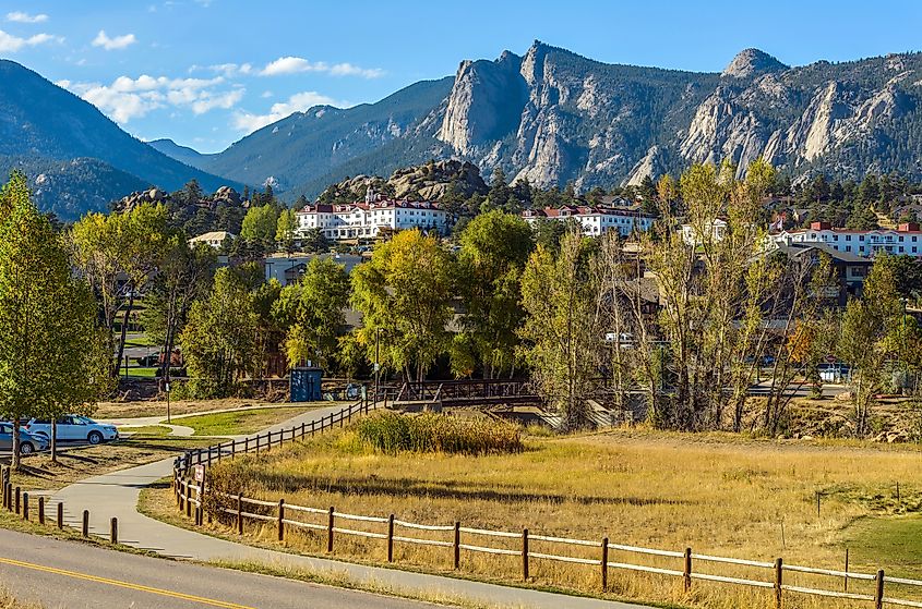 The gorgeous scenery in Estes Park, Colorado.