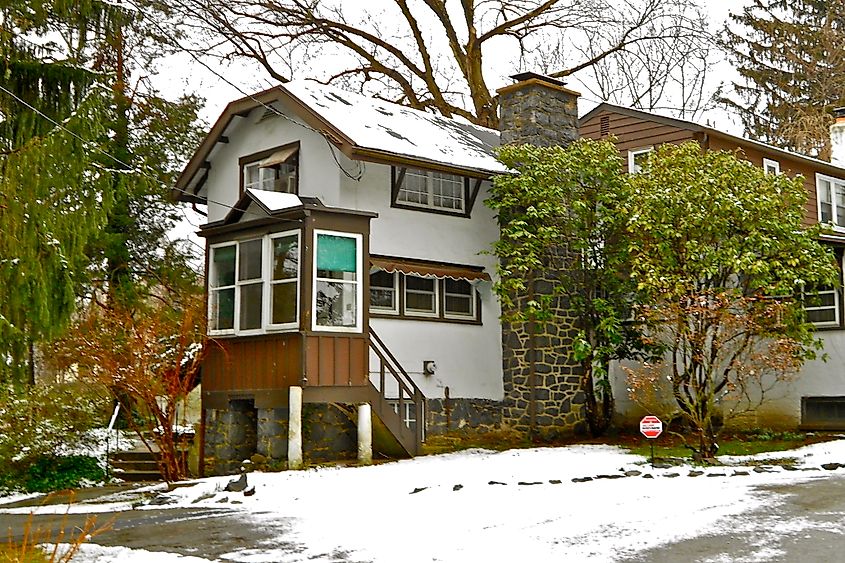 Winter scene in Arden, Delaware.