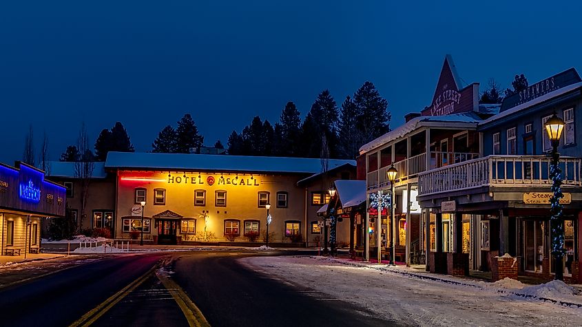 Downtown McCall, Idaho.
