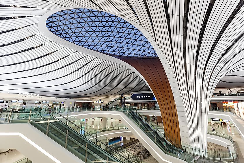 Beijing Daxing New International Airport Terminal (PKX) in China