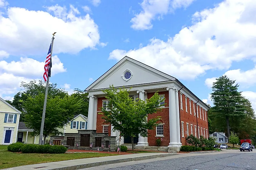 Sturbridge Town Hall, Sturbridge, Massachusetts, USA.