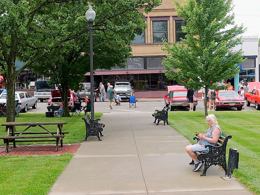 A serene park in Paola, Kansas.