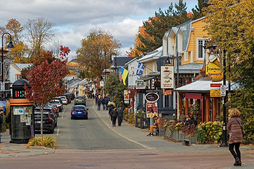 Baie-Saint-Paul is known for its art galleries, shops and restaurants. Editorial credit: Pierre Jean Durieu / Shutterstock.com