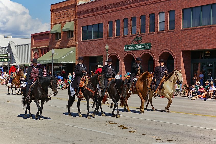 The Independence Day Parade in Cody, Wyoming