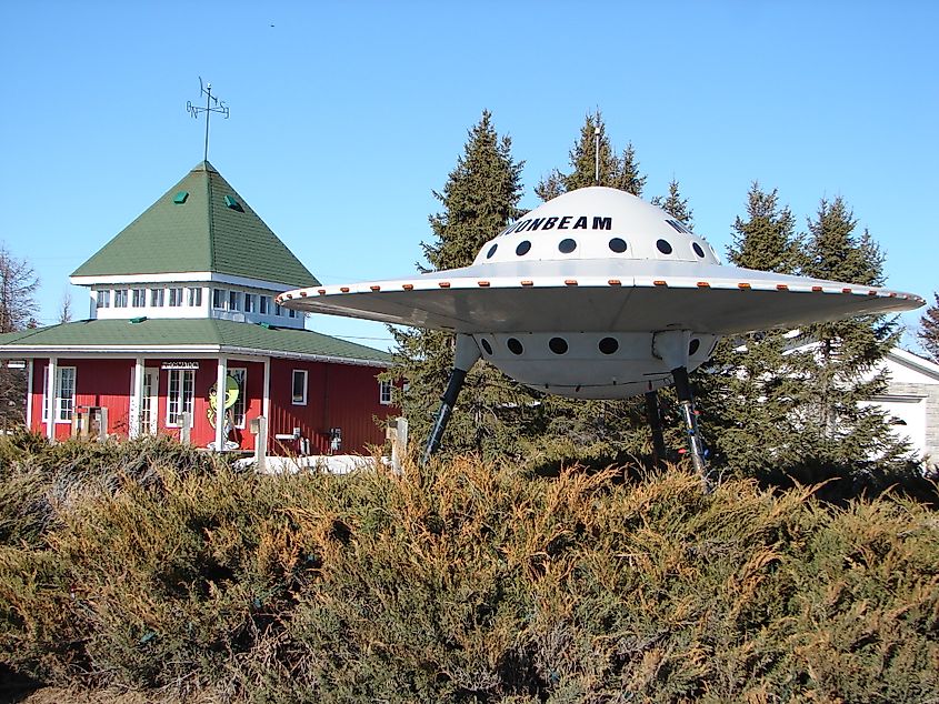 The UFO in Moonbeam, Ontario.