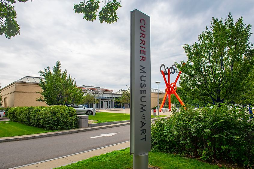 The Currier Museum of Art at 150 Ash Street in Manchester, New Hampshire.