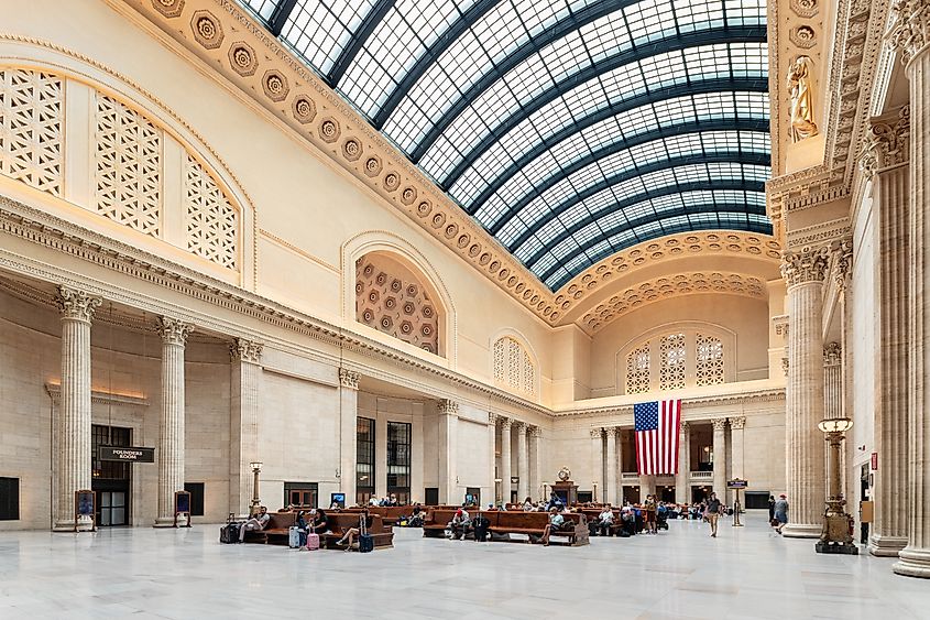Union Station in downtown Chicago