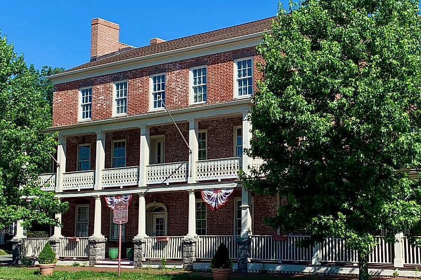 The Chester House Inn, historically known as the Brick Tavern, located in Chester Borough, New Jersey.