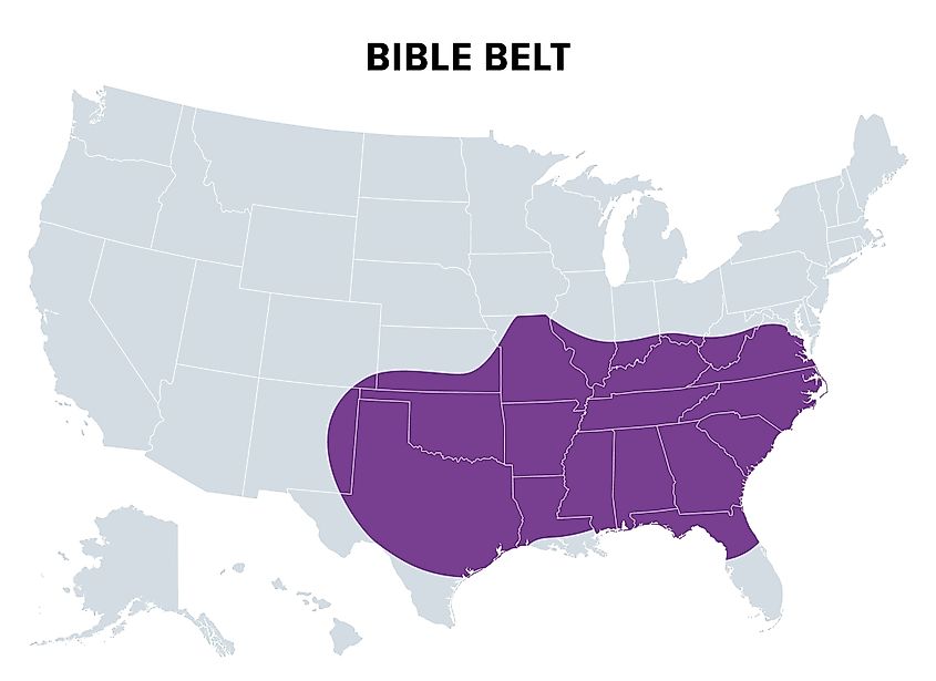 Bible Belt Region in the US