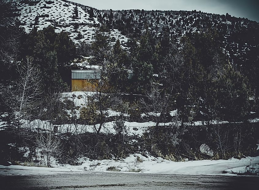 Winter in Ephraim, Utah.