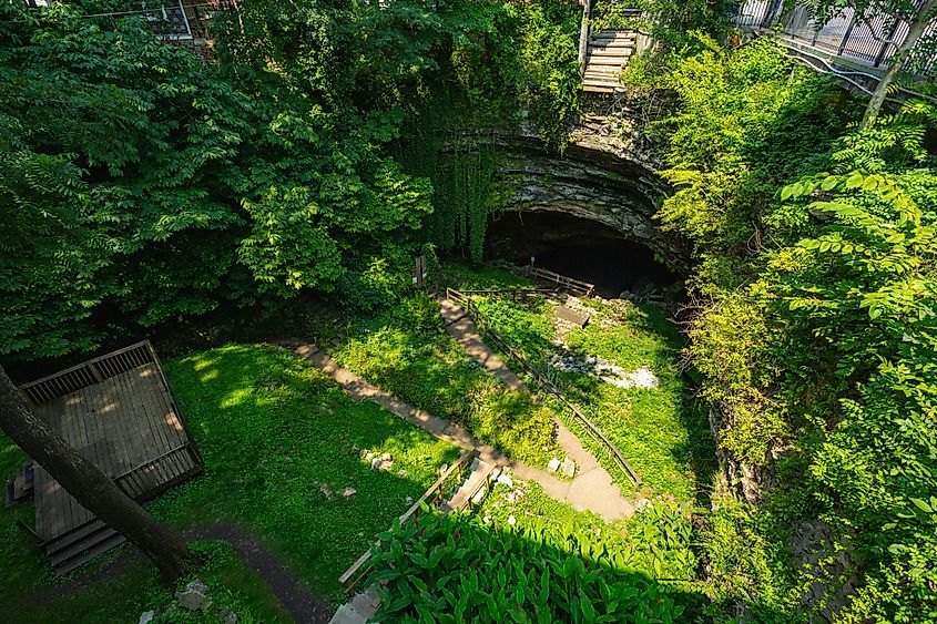 Hidden River Cave in the town of Horse Cave, Kentucky