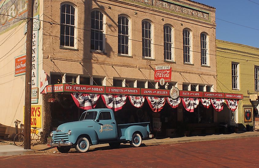 Historic Jefferson General Store located in downtown Jefferson, TX.