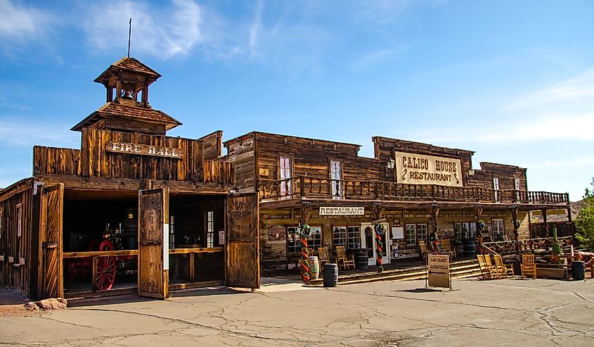 Firehouse in Ghost Town of Calico, California