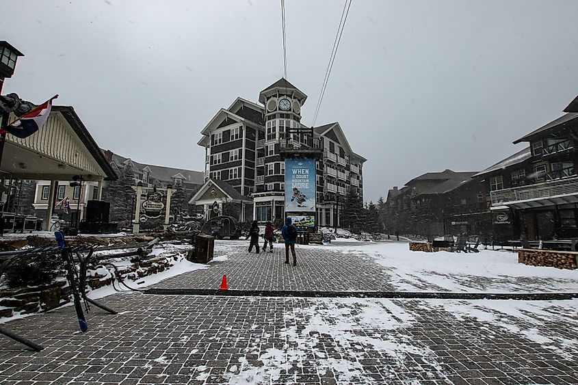 Ski resort in Snowshoe, West Virginia