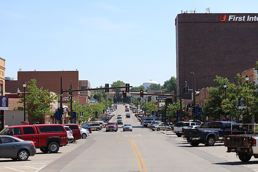 Downtown Gillette, Wyoming.