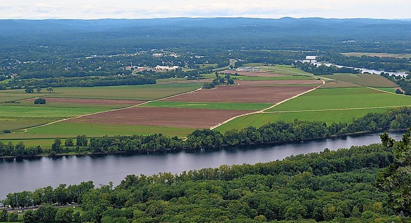 The Connecticut River Valley in Massachusetts.