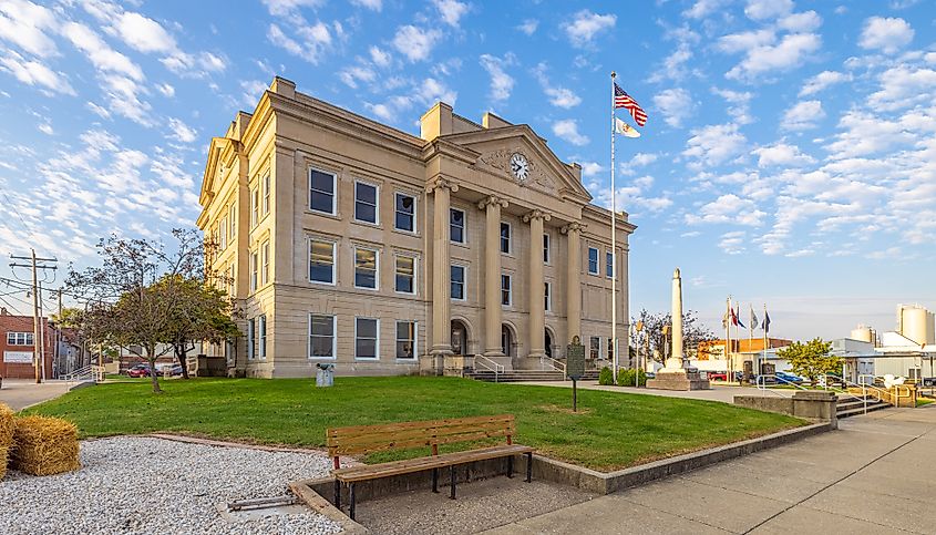 The Richland County Courthouse in Olney, Illinois